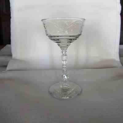 Crystal Long Stem Goblet or Sherbet Dish