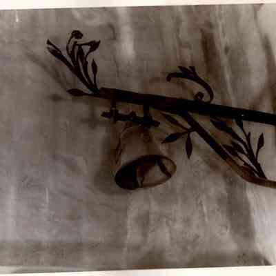 15th c. French Convent Bell on Leaf Bracket