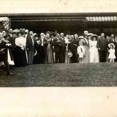 1909 ca Tafts & Hammonds at Essex County Club w Buswell, Andrew, Gardner, Pape; view 1 2