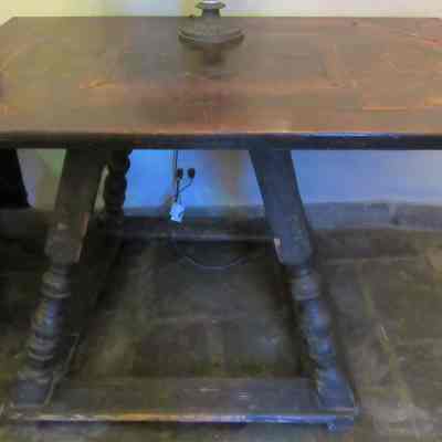17thc Jacobean Table with Splayed Legs