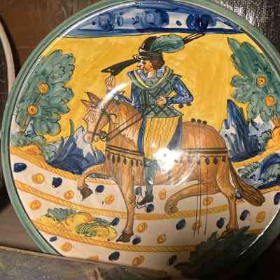 Italian Majolica Medieval Plate, 1 of 4