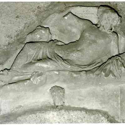 Relief fragment of Reclining male