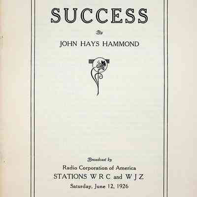 1926-06-12 Success by John Hays Hammond Sr