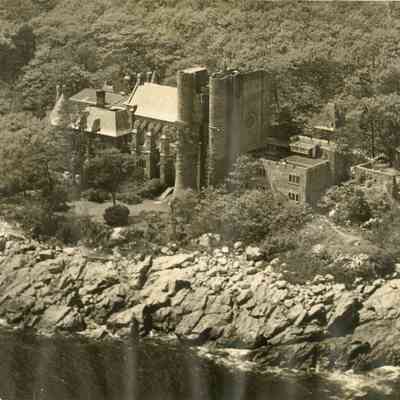 1940 ca Aerial photo of Hammond Castle