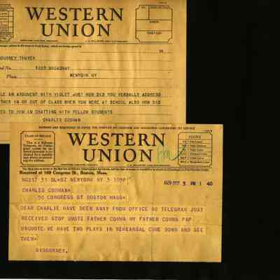 SCRB-18 p(130) 1929-10-03 telegrams, S Thayer, father names