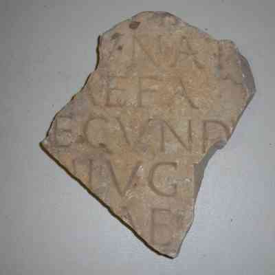 Marble fragment with inscription