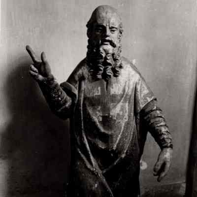 Wooden Saint Ignatius of Loyola Statue