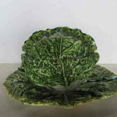 3 Piece Cabbage Tureen Set