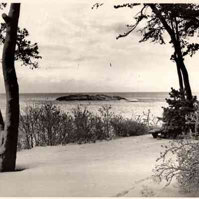 1930-1965 Snowy Back Lawn looking to Norman's Woe