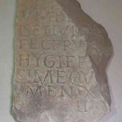 Marble fragment with inscription