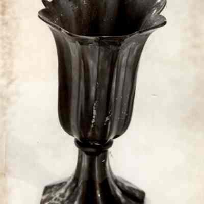 Purple Glass Tulip Vase