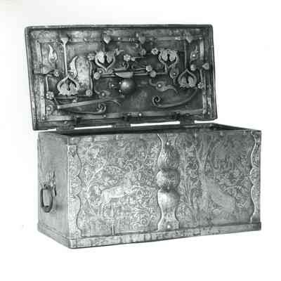 16thc French Metal Coffer (Strongbox)