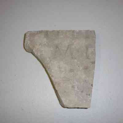 Marble fragment with inscription