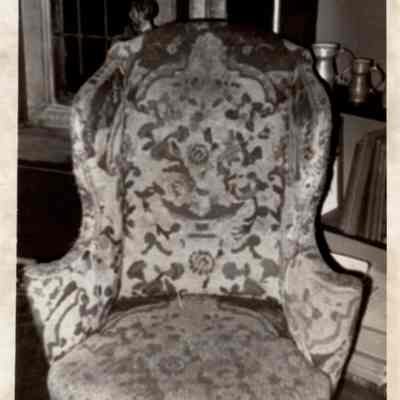 Turkey Work Upholstered Wing Chair