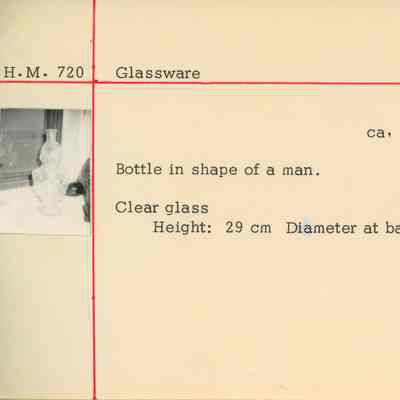 Man Shaped Glass Bottle