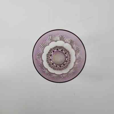 Top-down view of wine glass