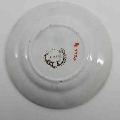Bottom of plate with makers mark "R H & S"