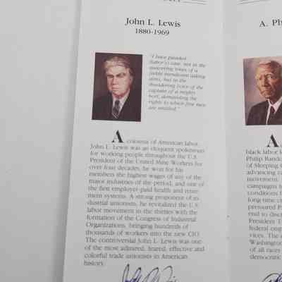 Page with information and picture of John L. Lewis