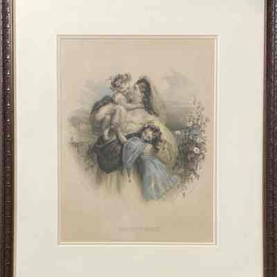 Lithograph with frame
