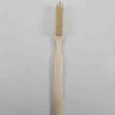 Cream colored tootbrush