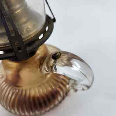 Oil Lamp Handle Detail
