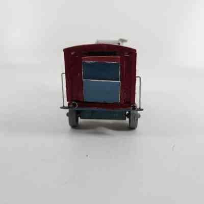 Back of red box car