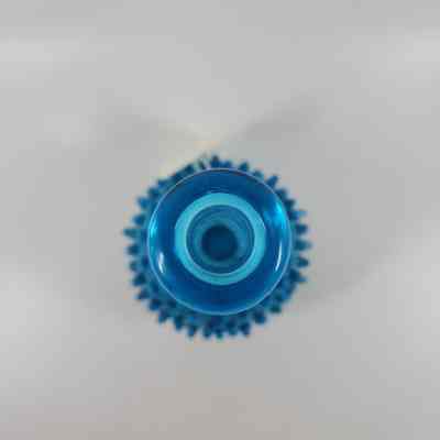 Top down view of glass vase
