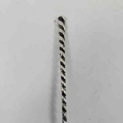 Twisted handle of demitasse spoon