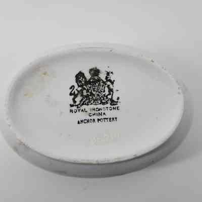 Makers mark "Royal Ironstone China Anchor Pottery"