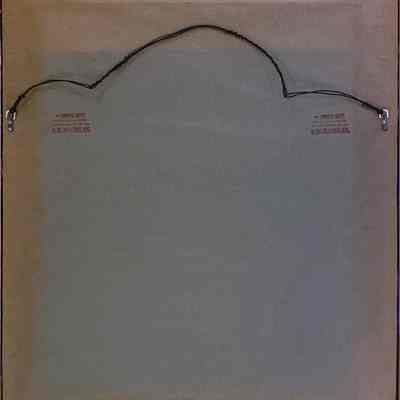 Reverse side of frame