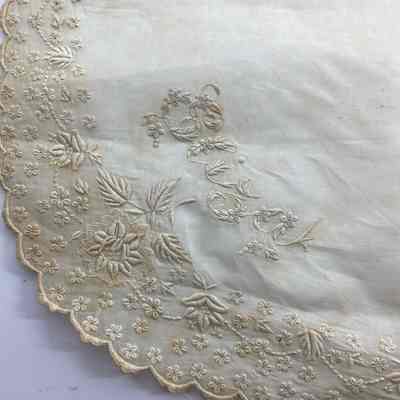 “Eliza” embroidered in corner