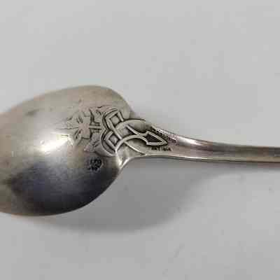 Engraving Hallmark - griffin and "PAT 1866 STERLING"