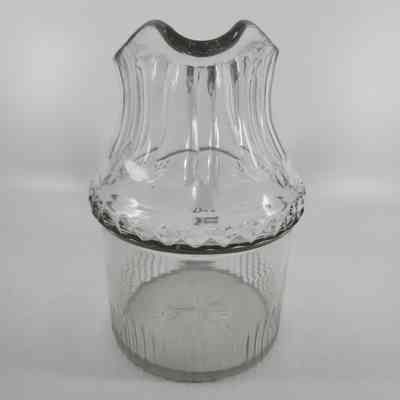Front of glass pitcher