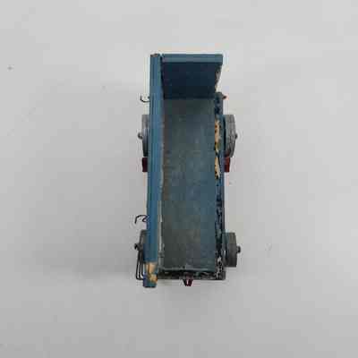 Top down view of train car with missing sides