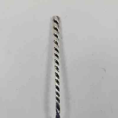 Twisted handle of demitasse spoon