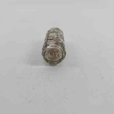 Bottom of cut crystal toiletry bottle