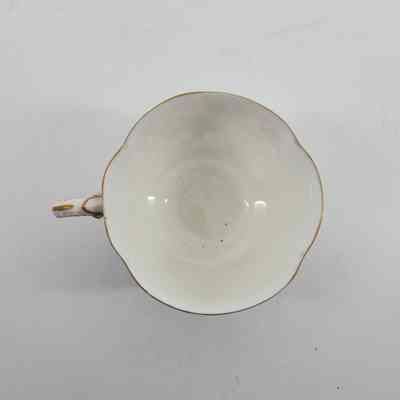 Top-down view of teacup