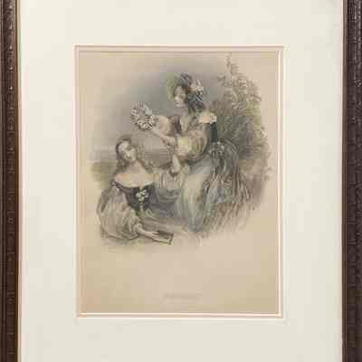 Lithograph with frame