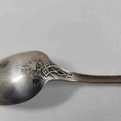 Engraving Hallmark - griffin and "PAT 1866 STERLING"