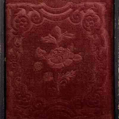 Interior of case opposite daguerreotype