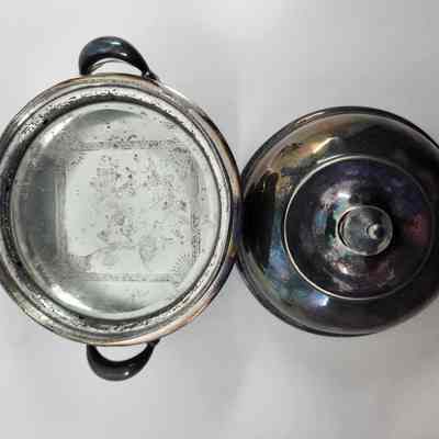 Butter Dish Top Down with Lid Removed