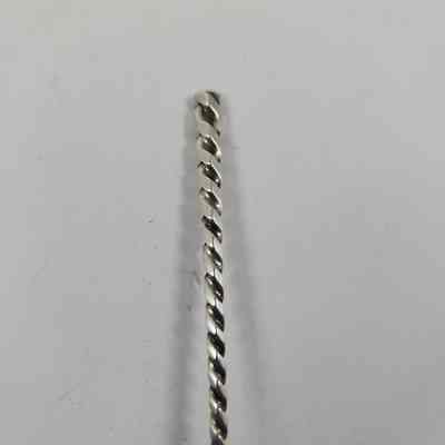 Twisted handle of demitasse spoon