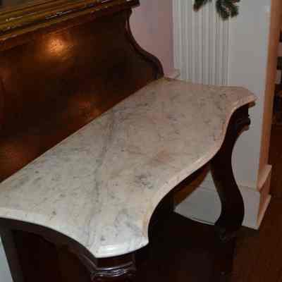 1986.086 A (2)- marble top: Origformat: Artifact