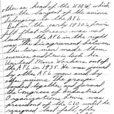 Lewis (2): Last page of booklet