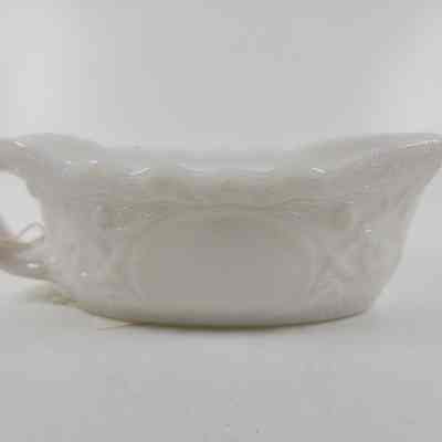 Side of sauce boat with design