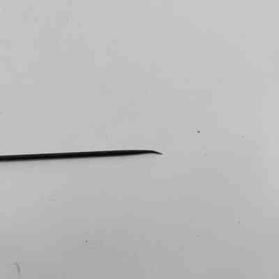 Tip of pin with slight bend