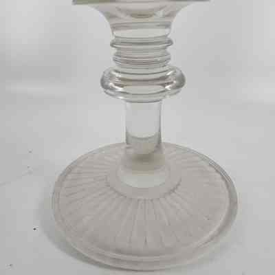Stem and base of glass compote