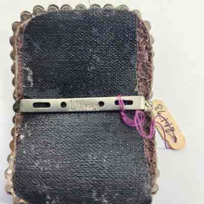 Inscription on back of buckle "L W PARIS"