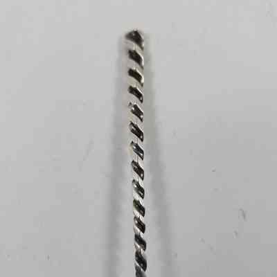 Twisted handle of demitasse spoon