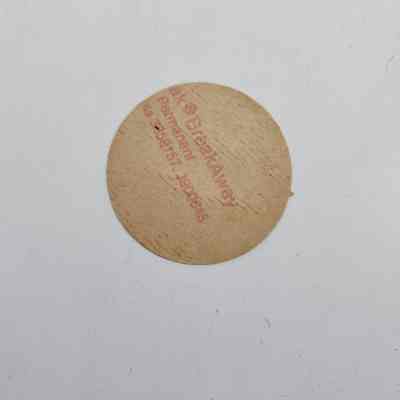 Back of sticker